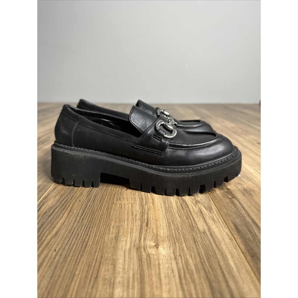 Forever 21 Women's Slip On Platform Shoes Size 5.5 Black